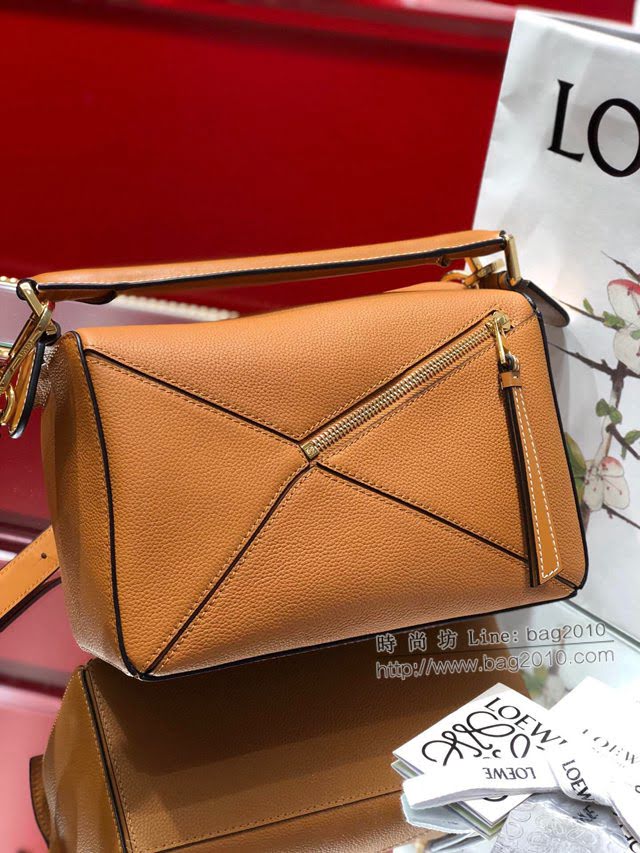 LOEWE經典爆款包包 羅意威小號Puzzle拼接手提斜挎包 10172  tcl1205